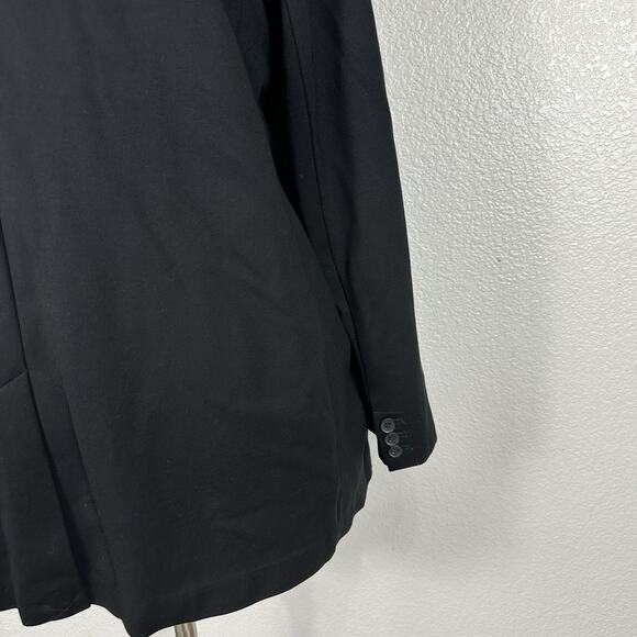 Old Navy Blazer Womens XXL Black Double Weave Classic Office Preppy Minimalist - Picture 8 of 12